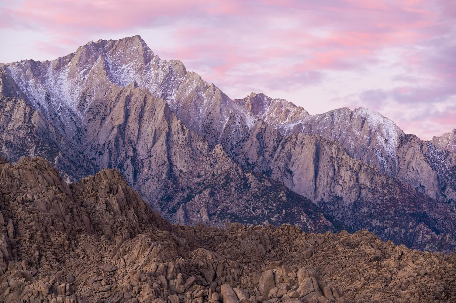 From the Alabama Hills near Lone Pine, CA.