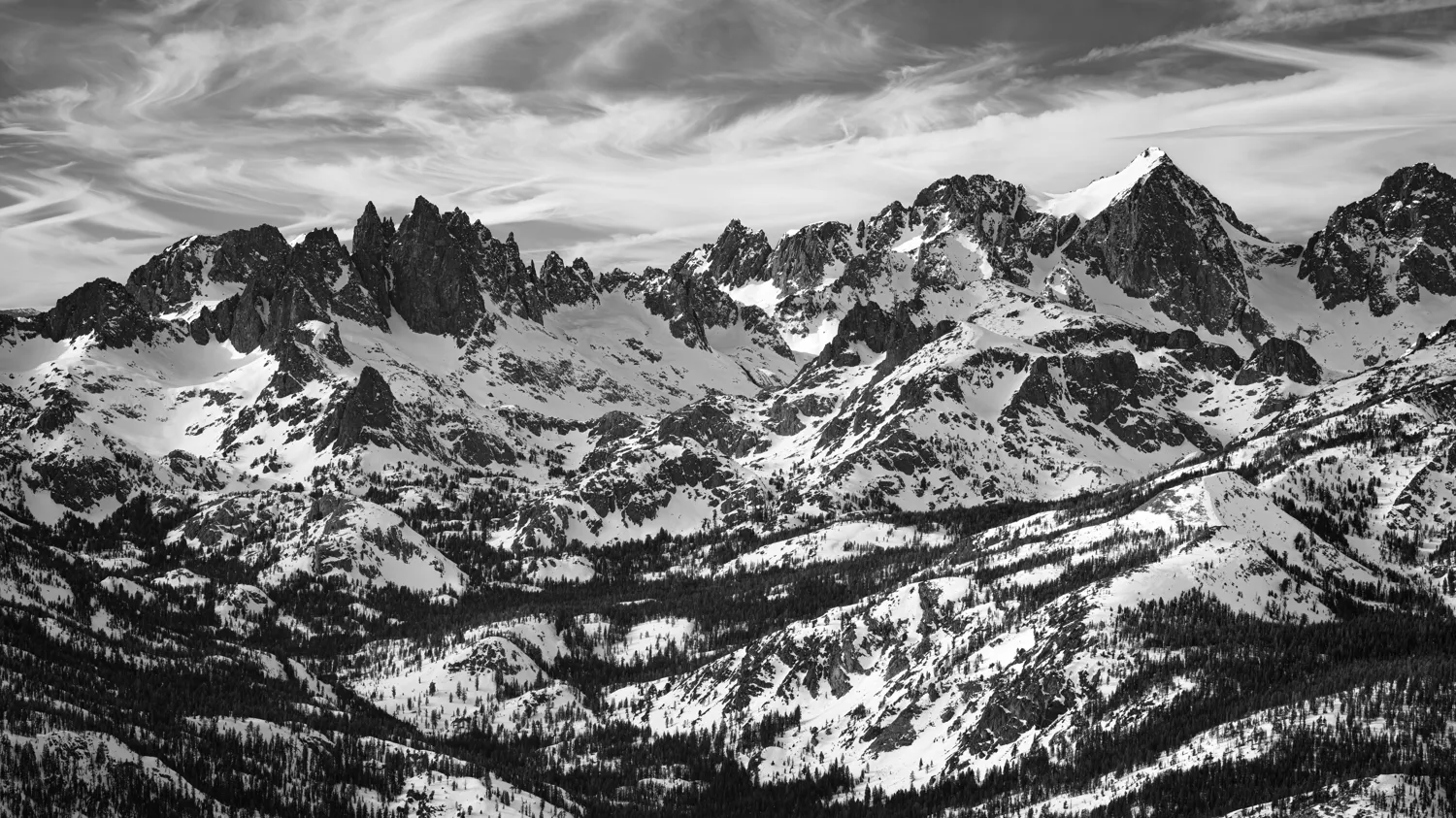 Looking west from Mammoth Mountain Summit.