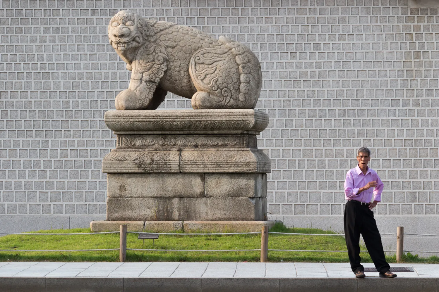 At Gyeongbokgung Palace.