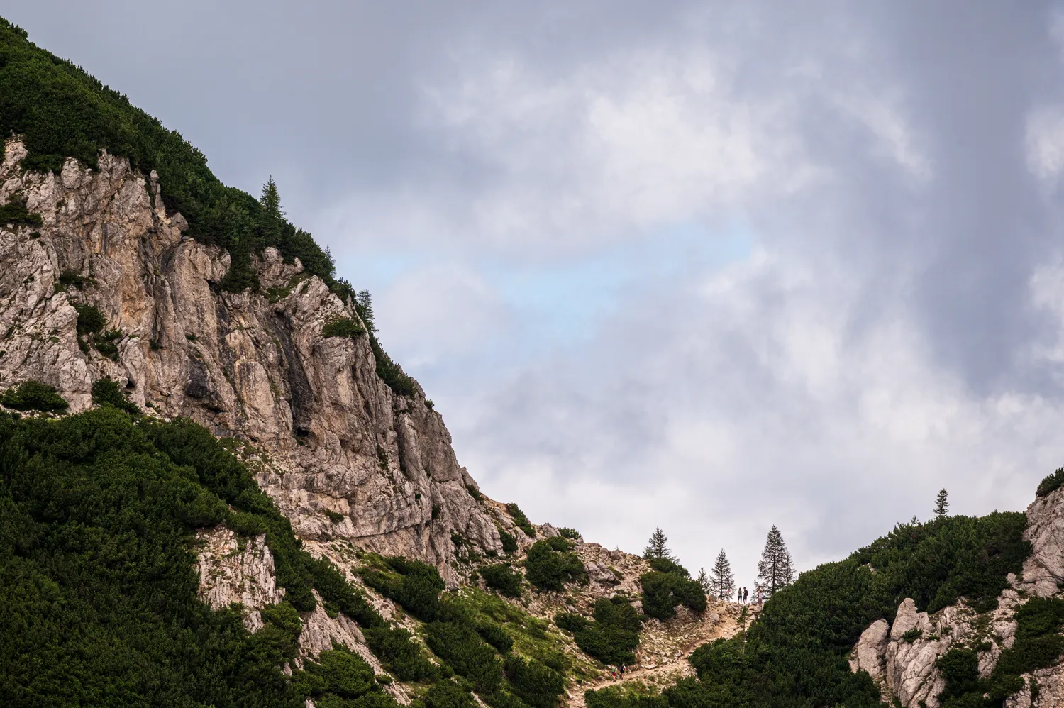 Hiking in the Julian Alps.