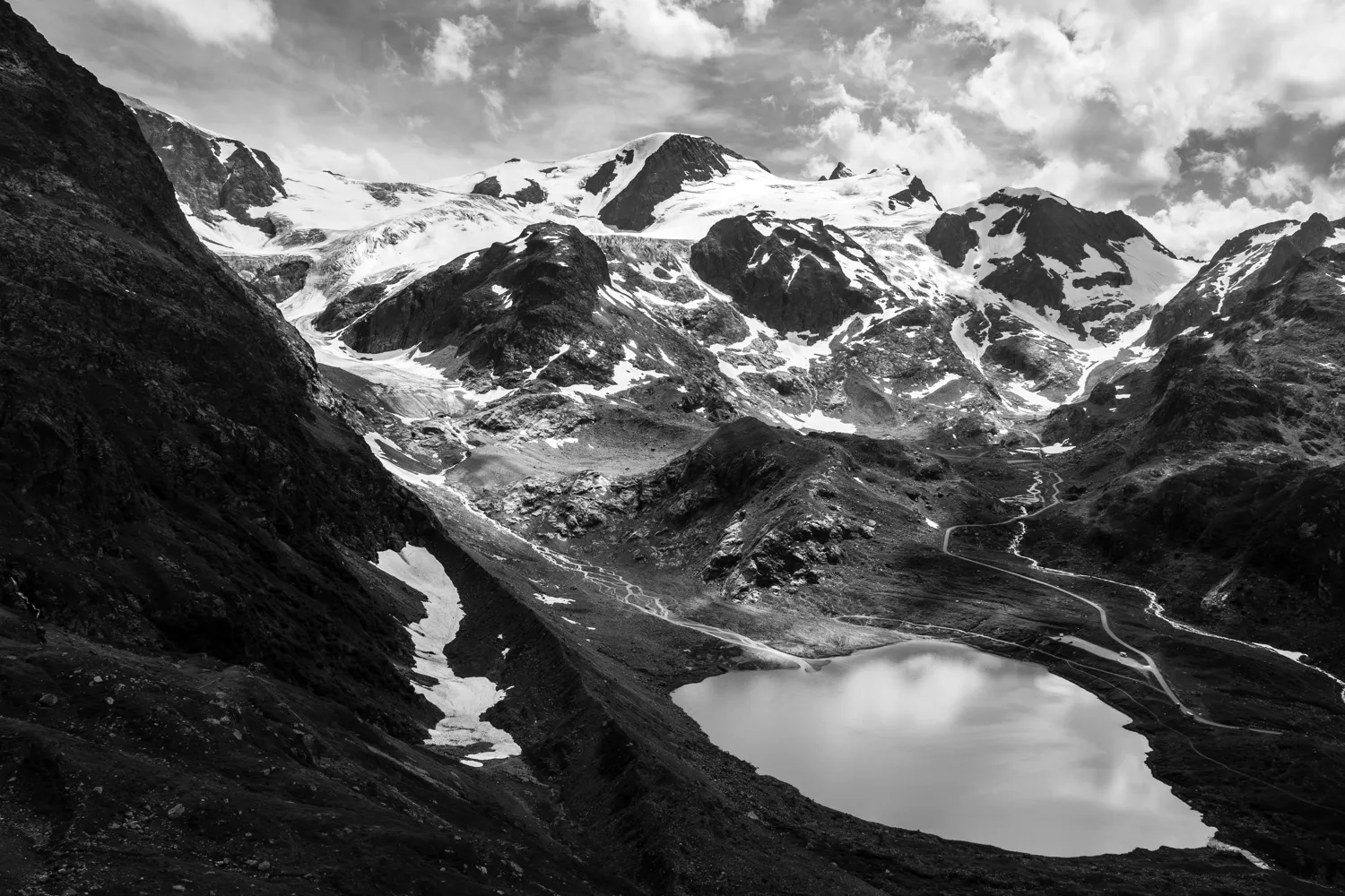 The Stein Glacier from the top of the Susten Pass, Switzerland.