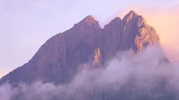 Lofoten Peaks at Sunset