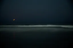 Moonset at Ocean Beach