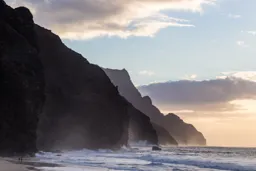 Sunset at Kalalau Beach