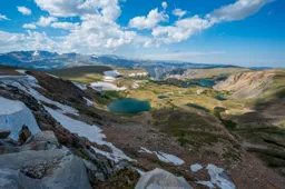Twin Lakes from the Beartooth Pass