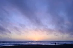 Just Before Sunset at Ocean Beach